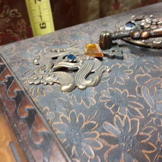 Box -  Custom Jeweled trunk with drawer