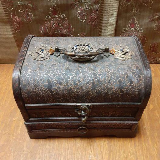 Box -  Custom Jeweled trunk with drawer