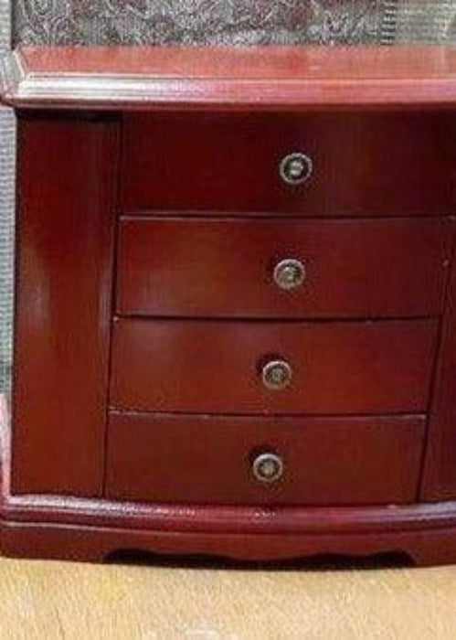 Jewelry Box - Brown with Necklace hangers - with music box