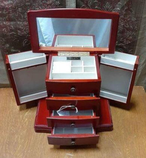 Jewelry Box - Brown with Necklace hangers - with music box