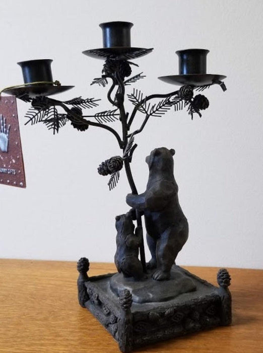 Candle Holder Bear & Cub