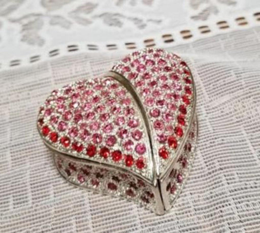 Jewelry Red Heart Trinket Box