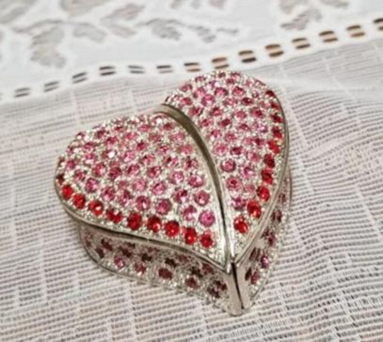 Jewelry Red Heart Trinket Box