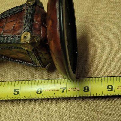 Candle holder- Leather Small