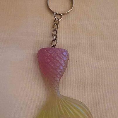 Jewelry - Mermaid Tail Epoxy Resin Keychain - Choice of Colors - Limited Quantities