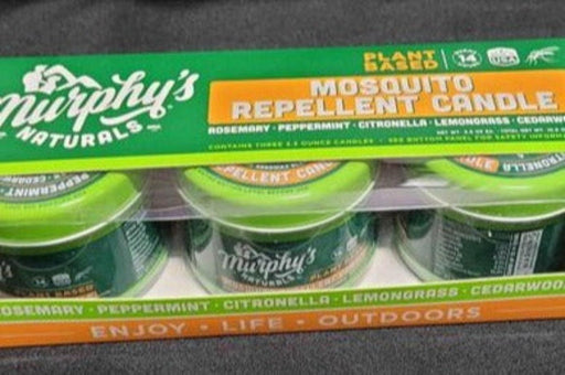 NEW - Murphy's Natural Mosquito Repellent set of 3 Candles