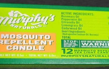 NEW - Murphy's Natural Mosquito Repellent set 12 tealightd