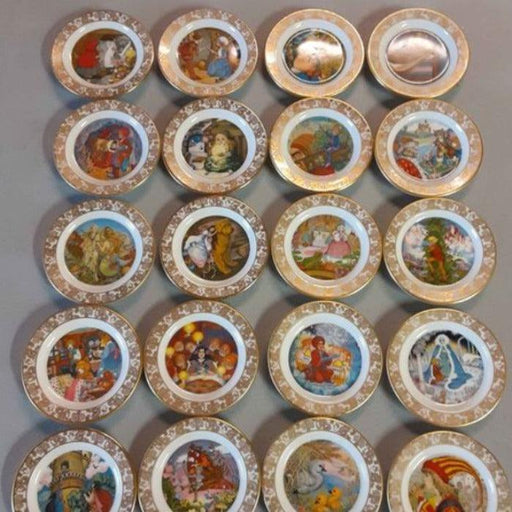 Antique 20 nursery rhyme plates