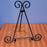 Hardware - Plate Stand with scroll on top and bottom - Black - NEW!