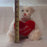 Plush - Happy Birthday  - White Bear with Heart