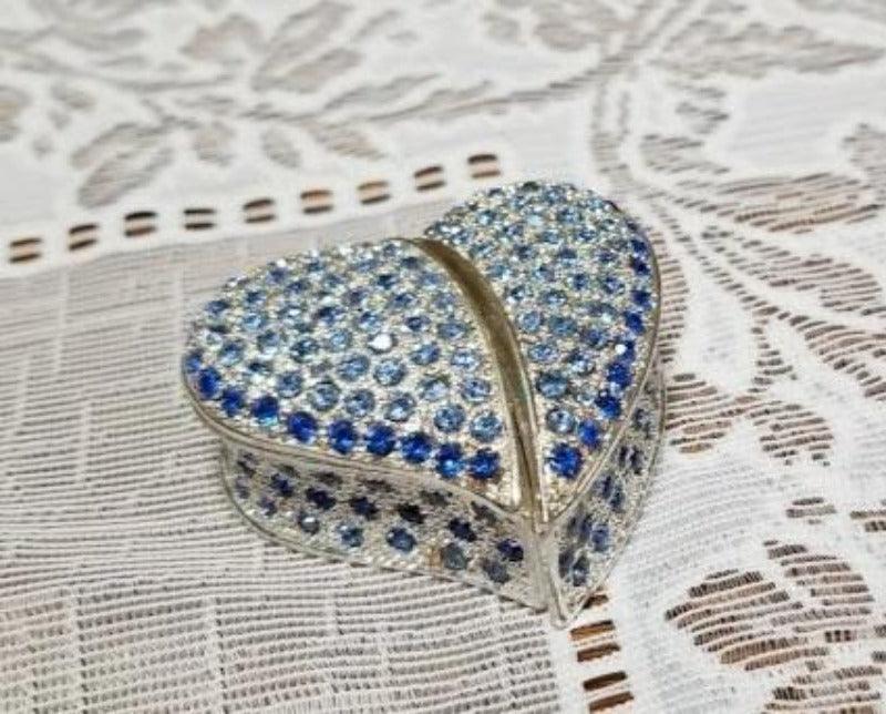 Jewelry - Blue Heart Trinket Box