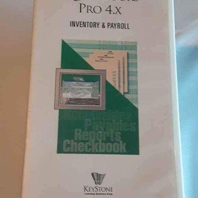 Office - Quick Books pro 4x VHS beginning, advanced, time tracking, intermediate, inventory payroll