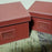 Box - 2 Decorative red storage boxes