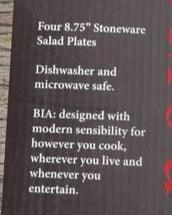 Kitchen - BIA Cordon Bleu - 4 Red 8.75" Salad plates