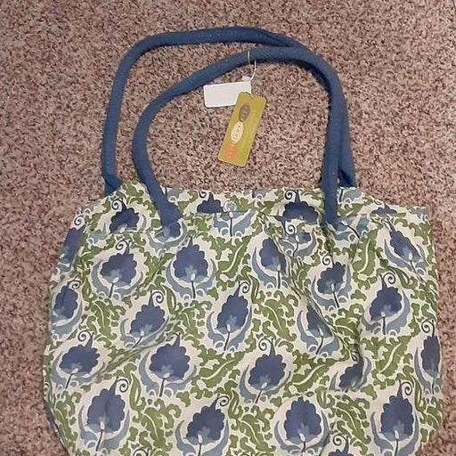 Rock Flower Paper Bucket Shoulder Bag  Isabella Blue