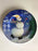Collectible - Oneida Set Of 4  Snowman Stoneware Dessert Salad Plates