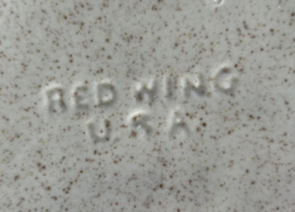 Vintage Red Wing Pottery Bob White Casserole Dish With Lid 2 Quart Mid Century