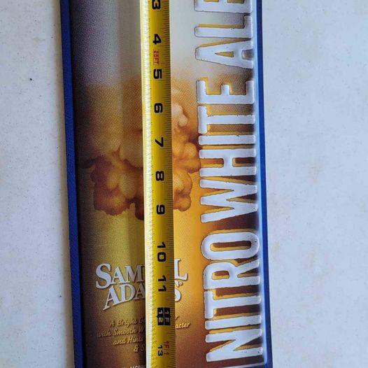 Sign - Sam Adams Nitro White Ale tin sign NEW