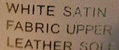 Shoes - White Satin Colorful Creations size 9 1/2 D