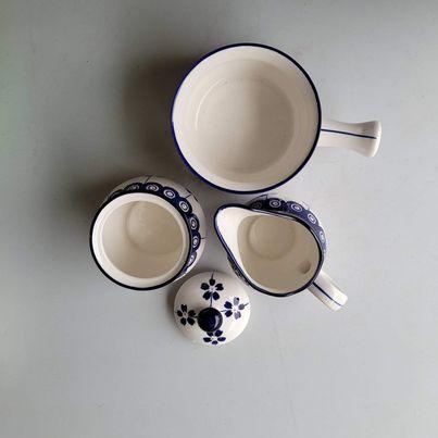 Kitchen - Signature Housewares 4 pc set Sugar Lid Creamer and Bowl