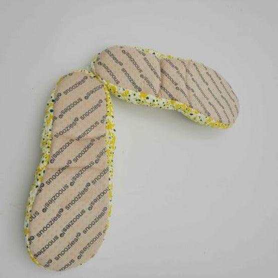 Snoozies Slippers - yellow  M 7/8 Non-skid soles