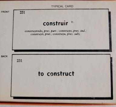 Educational Toys - Spanish Vocabulary Cards