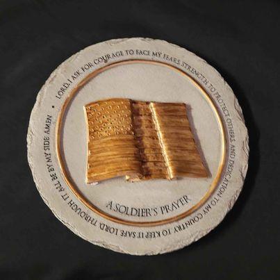 Yard and Garden - Soldiers Prayer Stepping Stone
