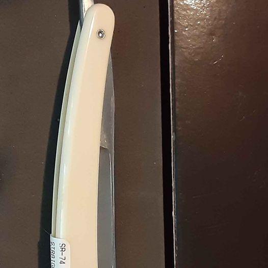 Kingsley Shave Straight edge  - Cream Handle