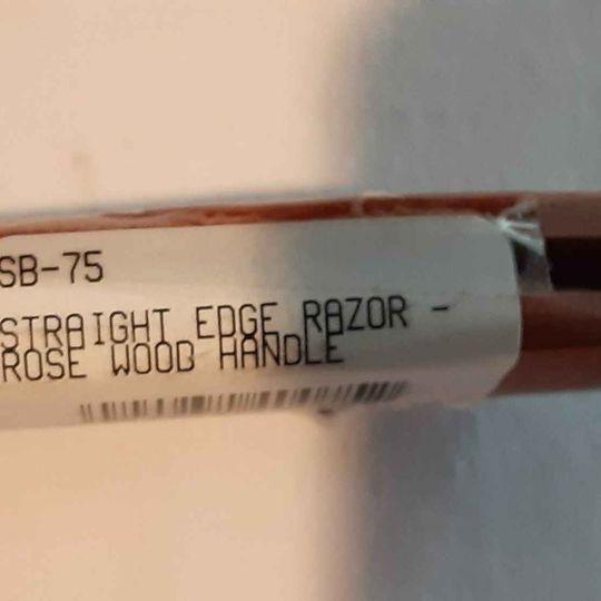Kingsley Shave Straight edge  - Rosewood  Handle