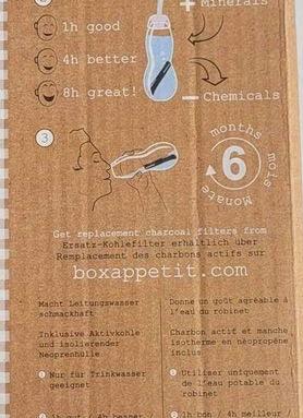 Health - Eau Good Glass Water Bottle with filter