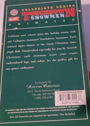 Plush - Wisconsin Badgers Touchdown Snowman NEW!