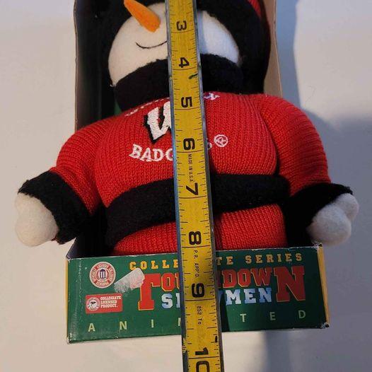 Plush - Wisconsin Badgers Touchdown Snowman NEW!
